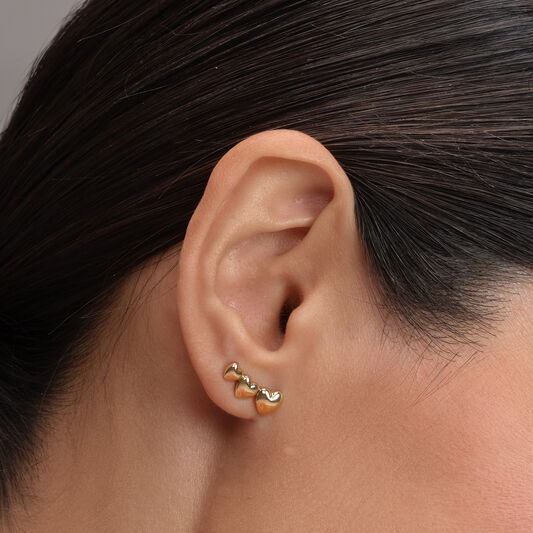 Olivia Burton Gold Mini Hearts Stud Earrings