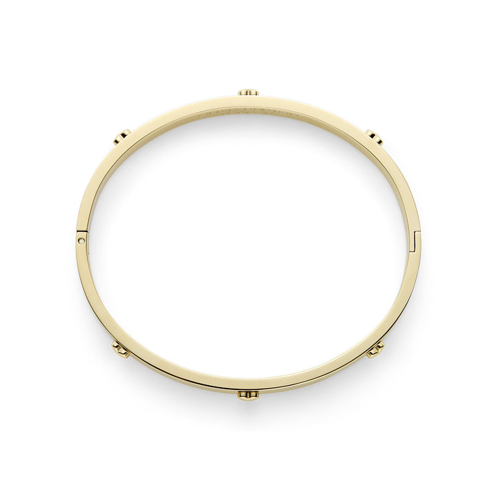 Elegant Gold Plated Mini Heart Bangle for Women, Classic Stackable Jewellery