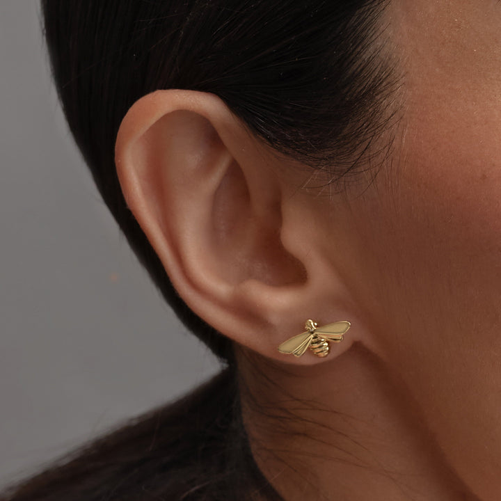 Olivia Burton Gold Honey Bee Stud Earrings