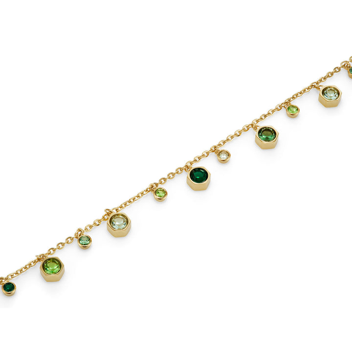 Olivia Burton Mini Droplet Green Crystal Bracelet