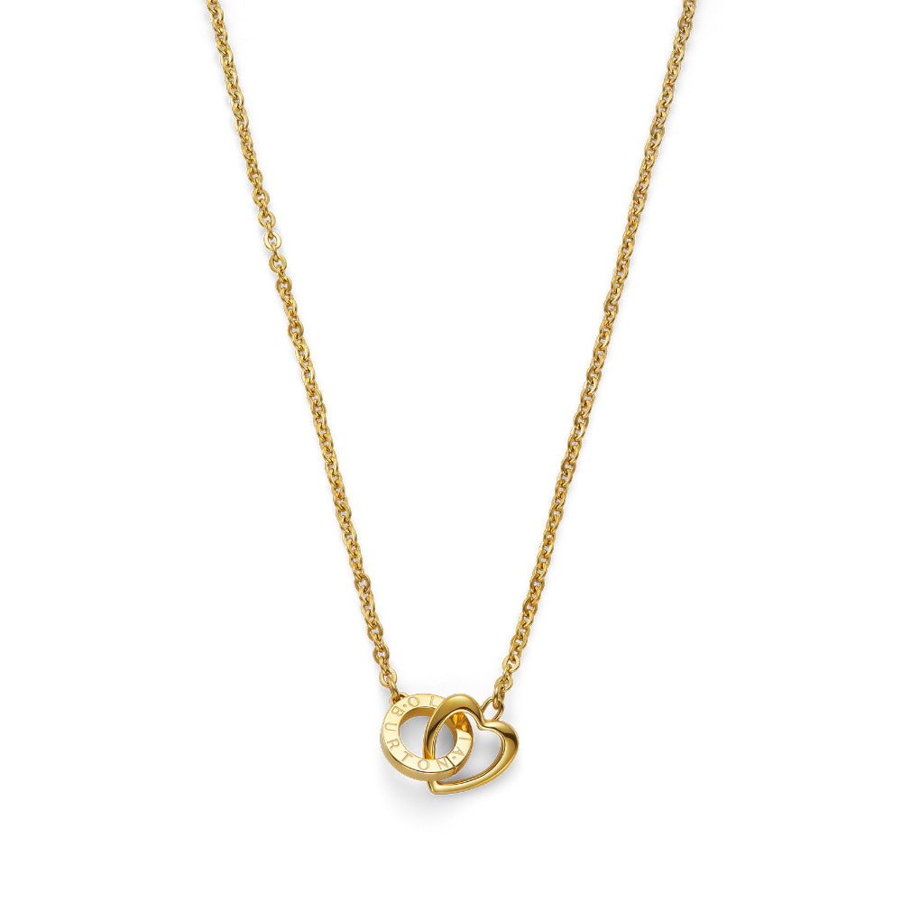Olivia Burton Gold Kindred Interlink Stainless Steel Necklace image