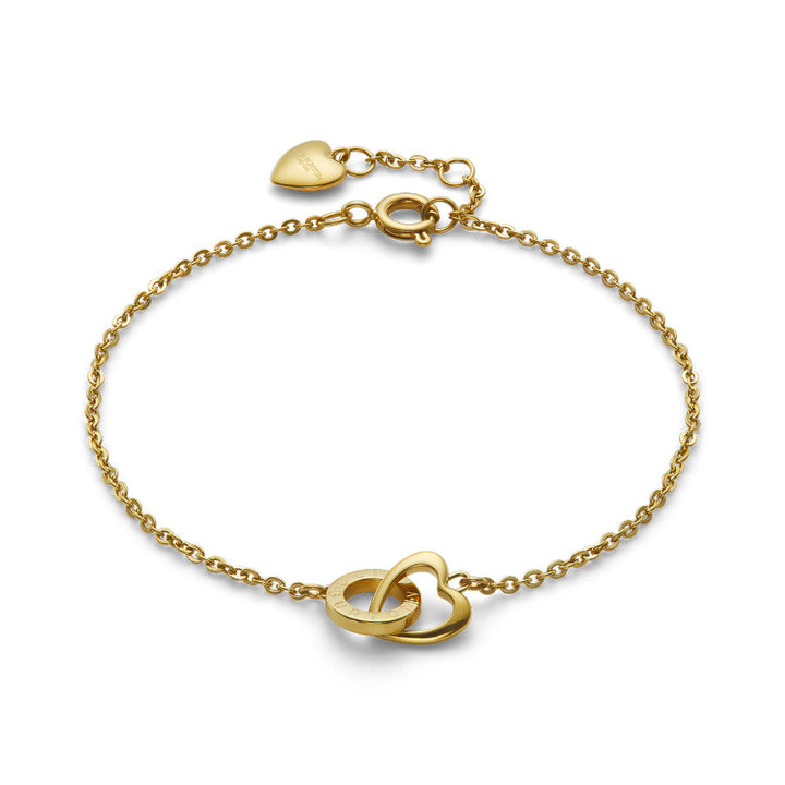 Olivia Burton Gold Kindred Interlink Stainless Steel Bracelet image 3