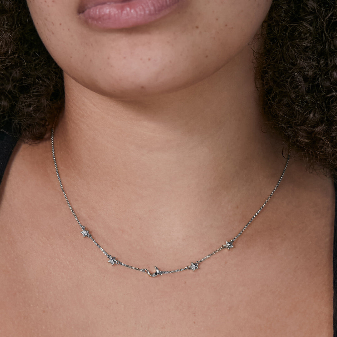 Olivia Burton Celestial Mini North Star and Moon Necklace
