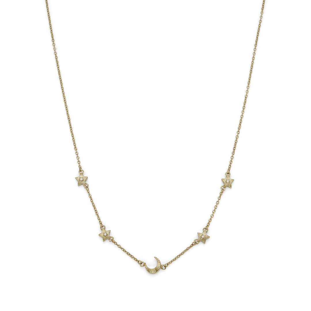 Olivia Burton Celestial North Star and Moon Necklace Gold-Plated