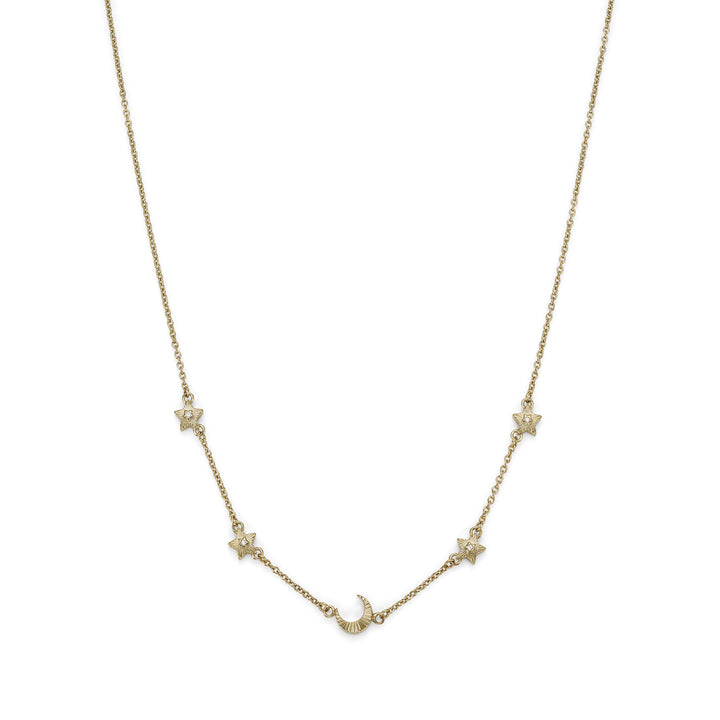 Olivia Burton Celestial North Star and Moon Necklace Gold-Plated