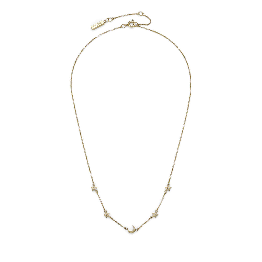 Olivia Burton Celestial North Star and Moon Necklace Gold-Plated