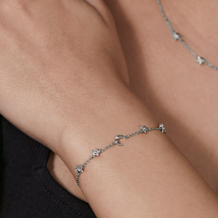 Olivia Burton Celestial Mini North Star and Moon Bracelet