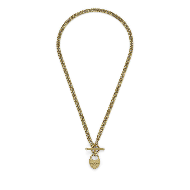 Olivia Burton Lock Heart Toggle Necklace