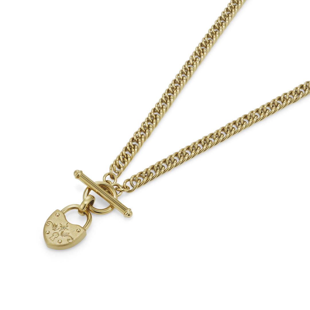 Olivia Burton Lock Heart Toggle Necklace