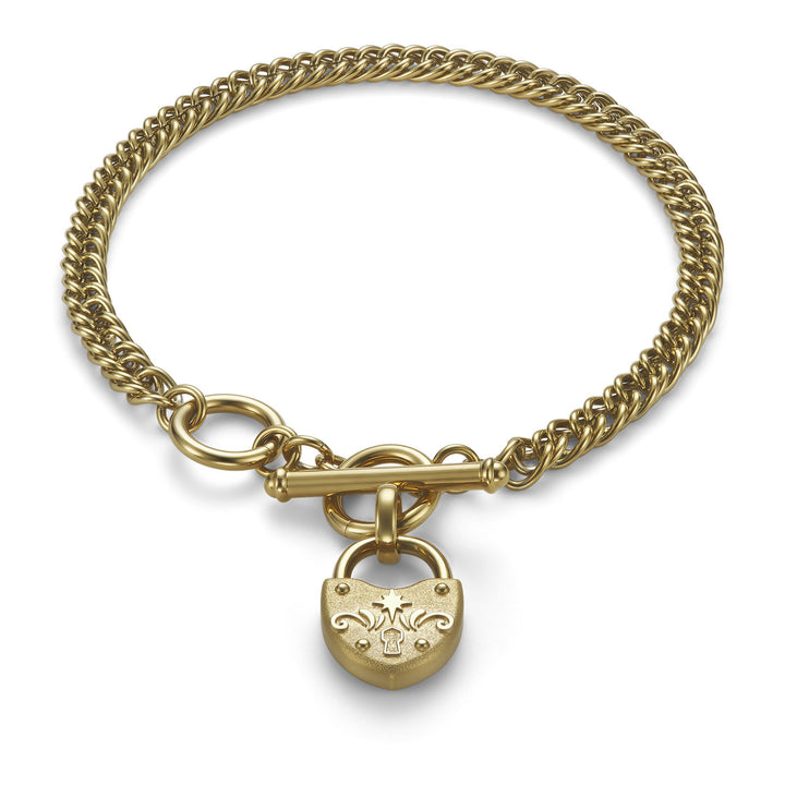 Olivia Burton Lock Heart Toggle Bracelet