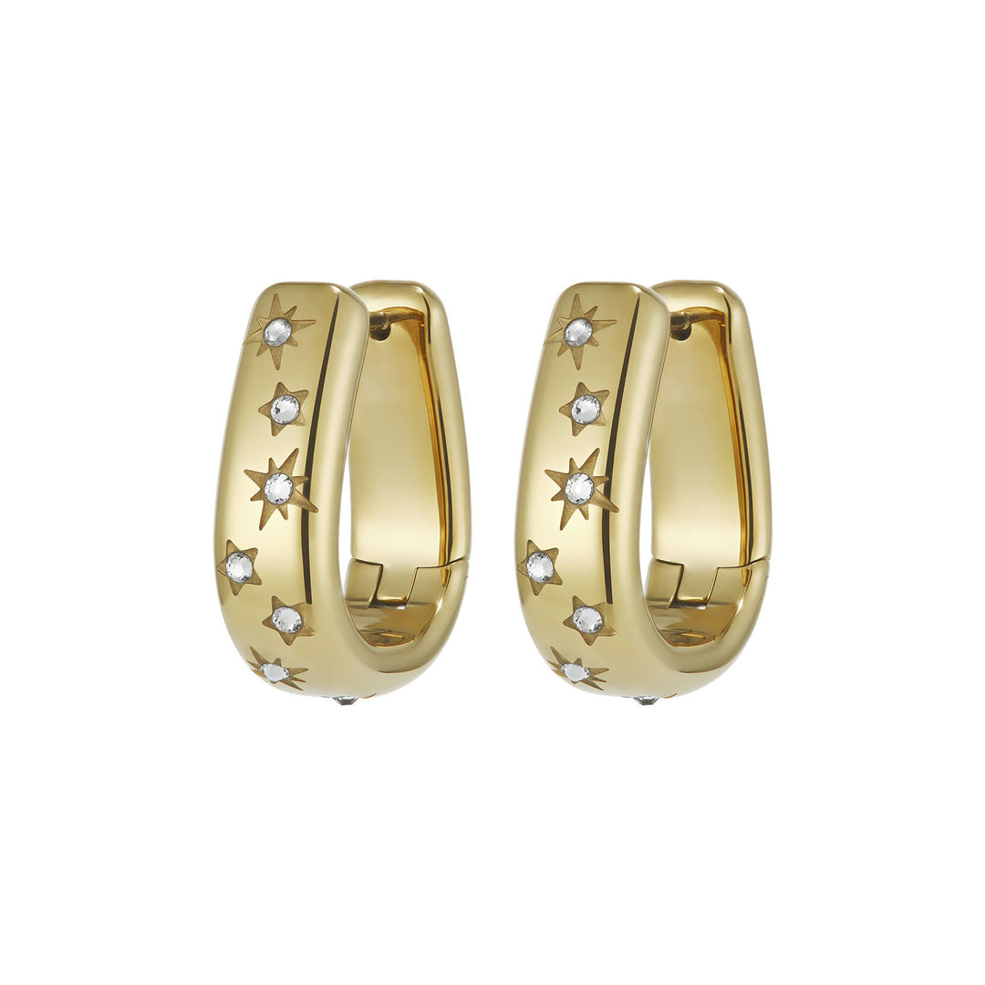 Olivia Burton Celestial Crystal Gold-Plated Hoop Earrings