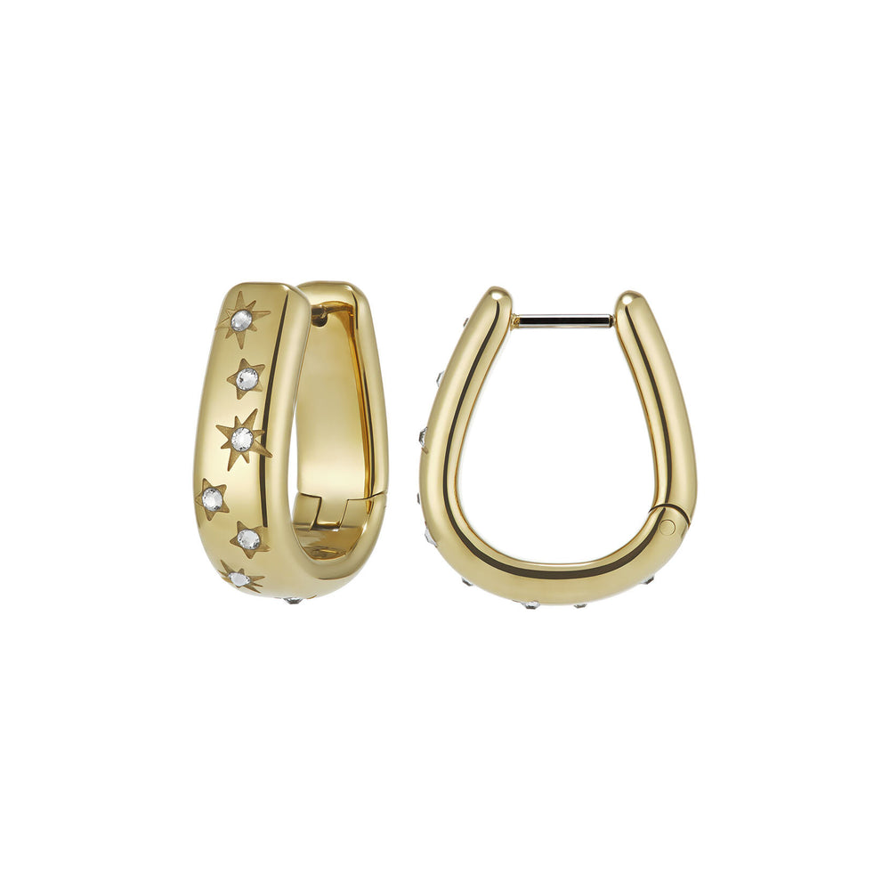 Olivia Burton Celestial Crystal Gold-Plated Hoop Earrings