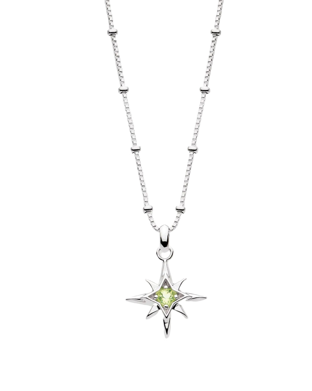 Kit Heath Silver Céleste Aurora Birthstone Necklace