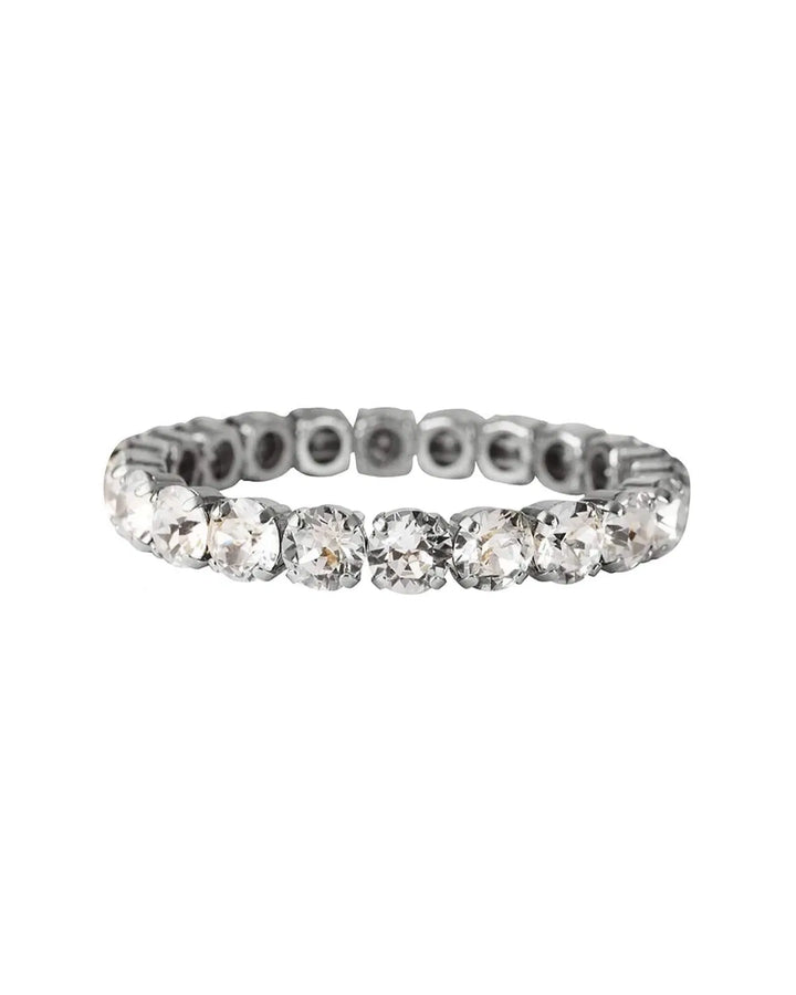 Caroline Svedbom Silver Gia Stud Crystal Bracelet