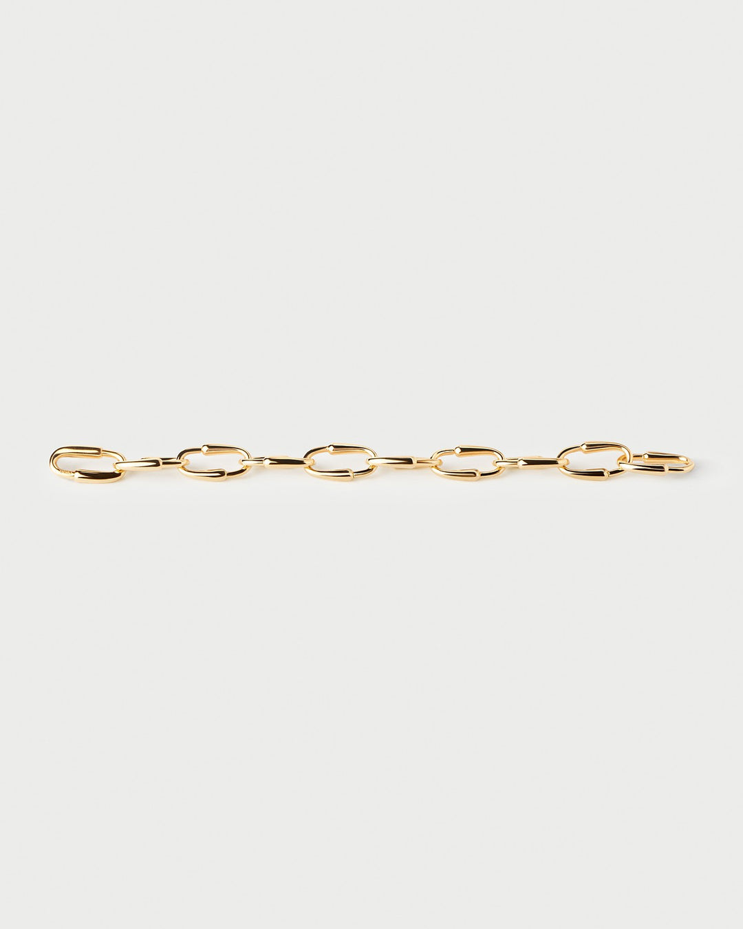 PDPAOLA Gold Loop Chain Bracelet