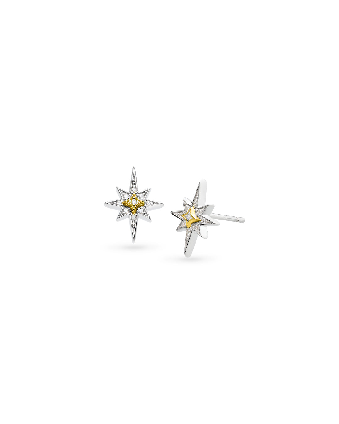 Kit Heath Mixed Metal Céleste North Star CZ Stud Earrings