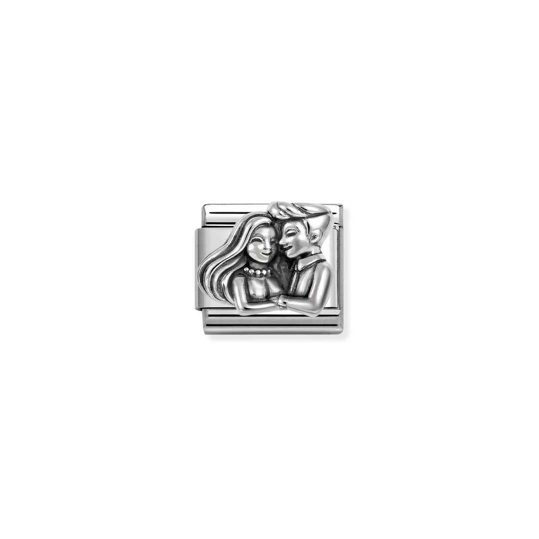 Nomination Silver Classic Oxidized Symbols Couple Charm