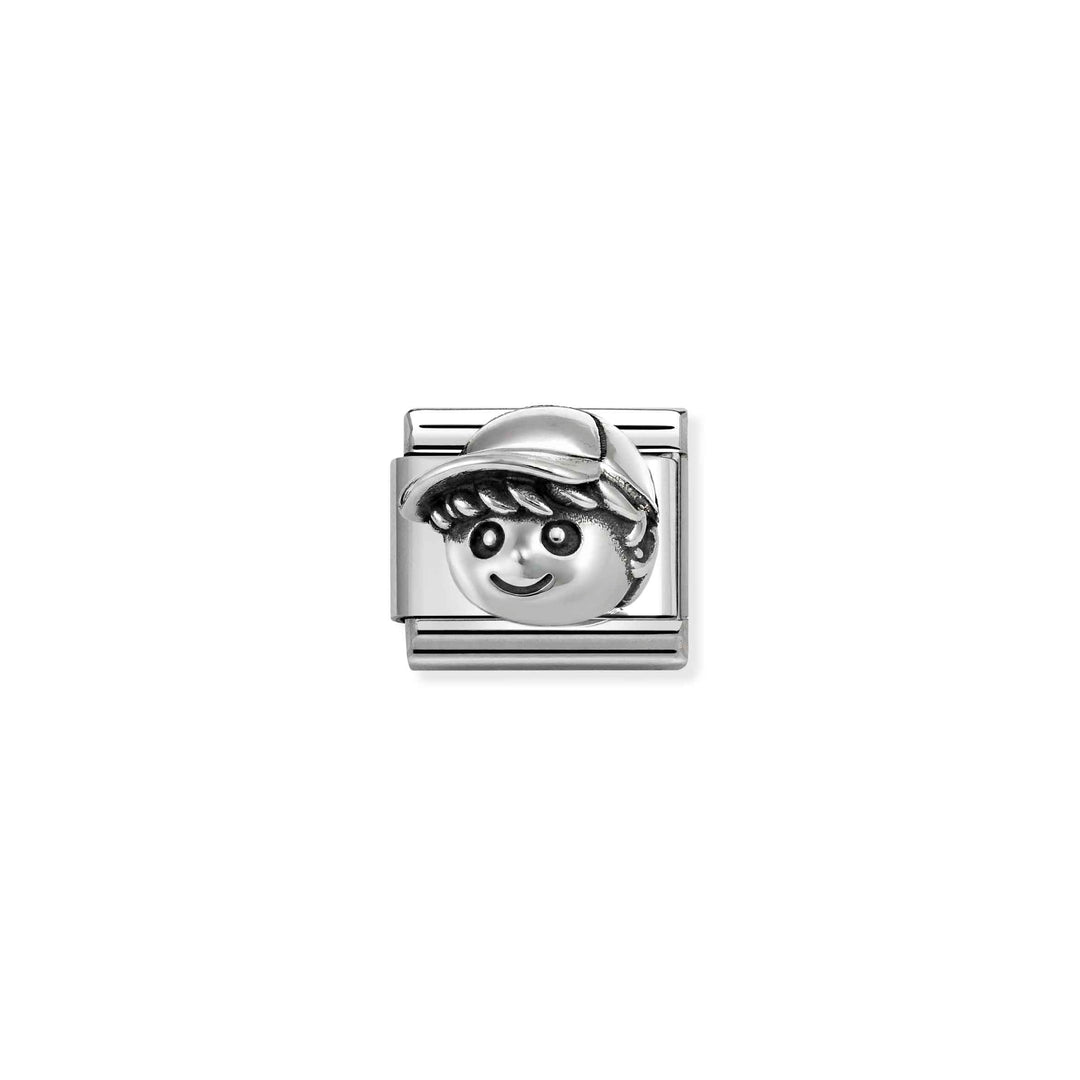 Nomination Classic Silver Oxidized Symbols Boy Charm