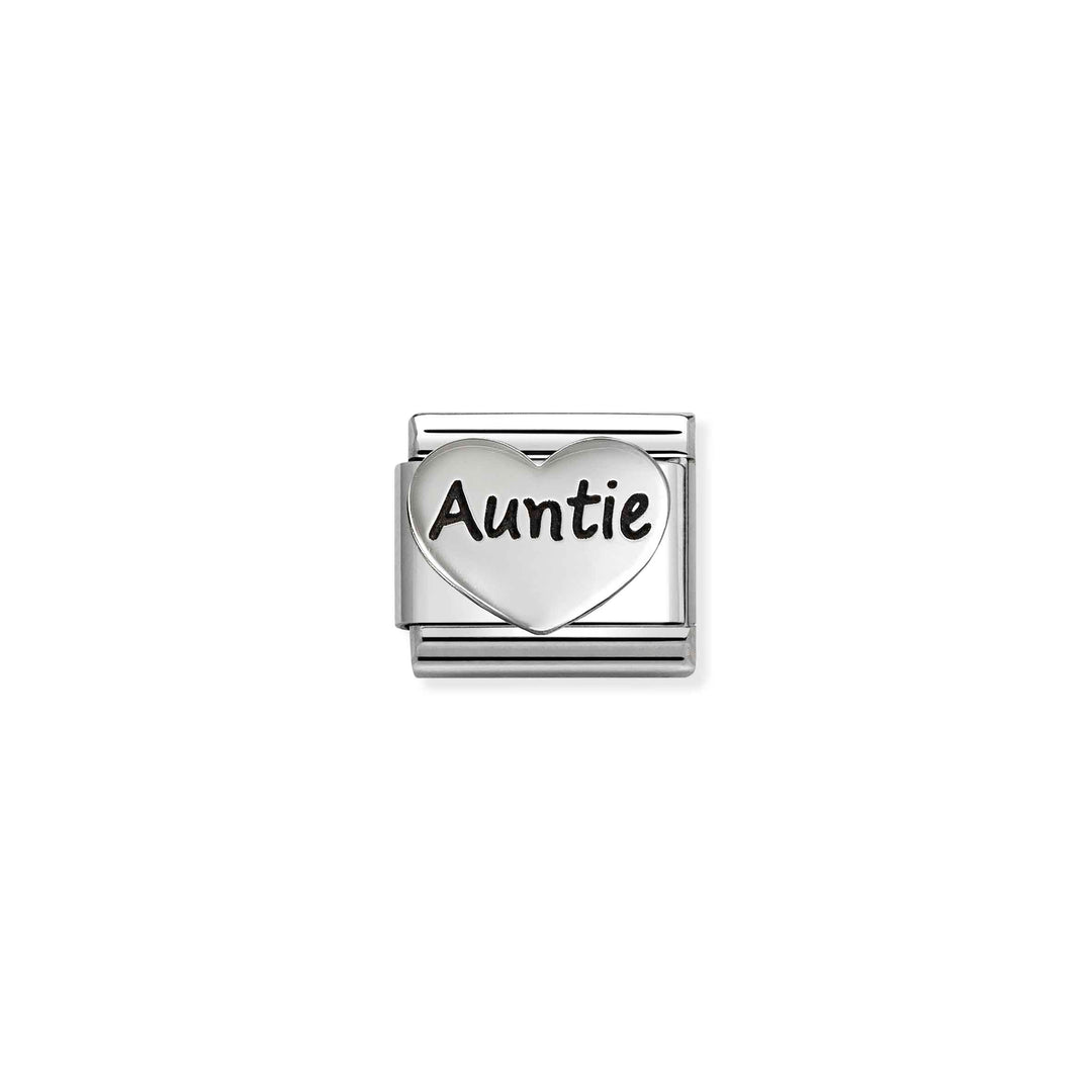 Nomination Silver Classic Oxidized Symbols Sister Heart Charm