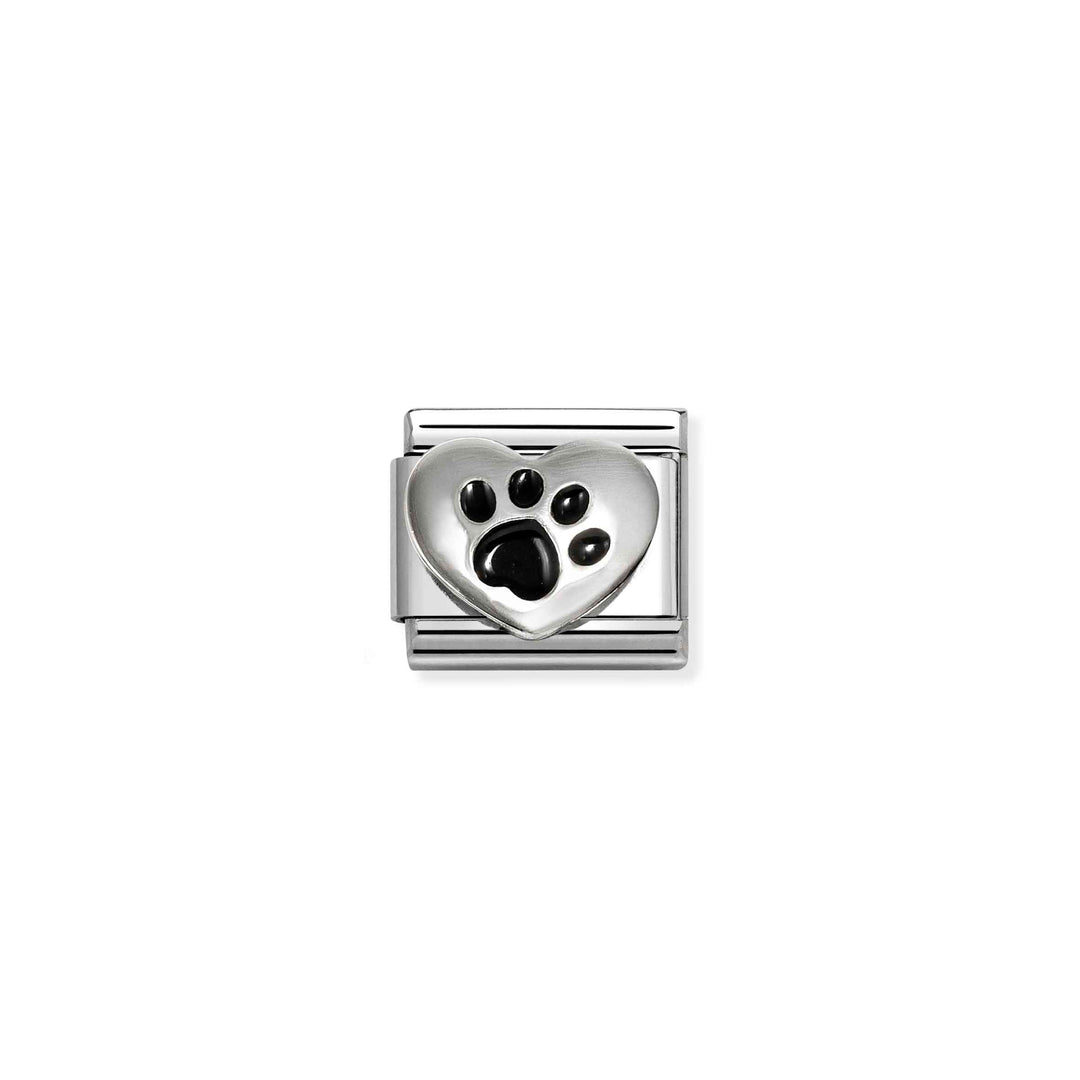 Nomination Silver Classic Symbols Footprint Heart Charm