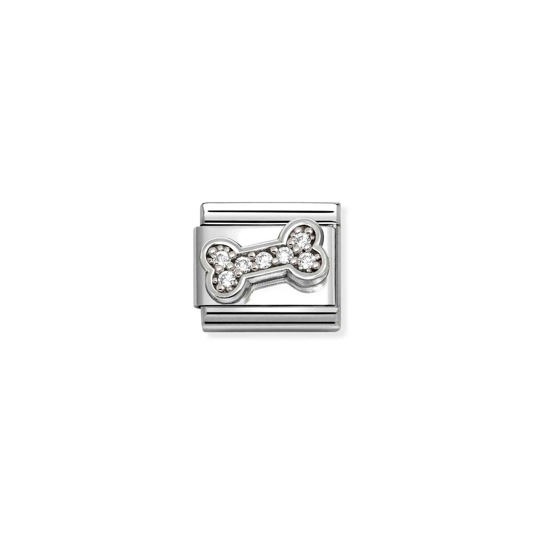 Nomination Silver Classic Symbols White Bone Charm