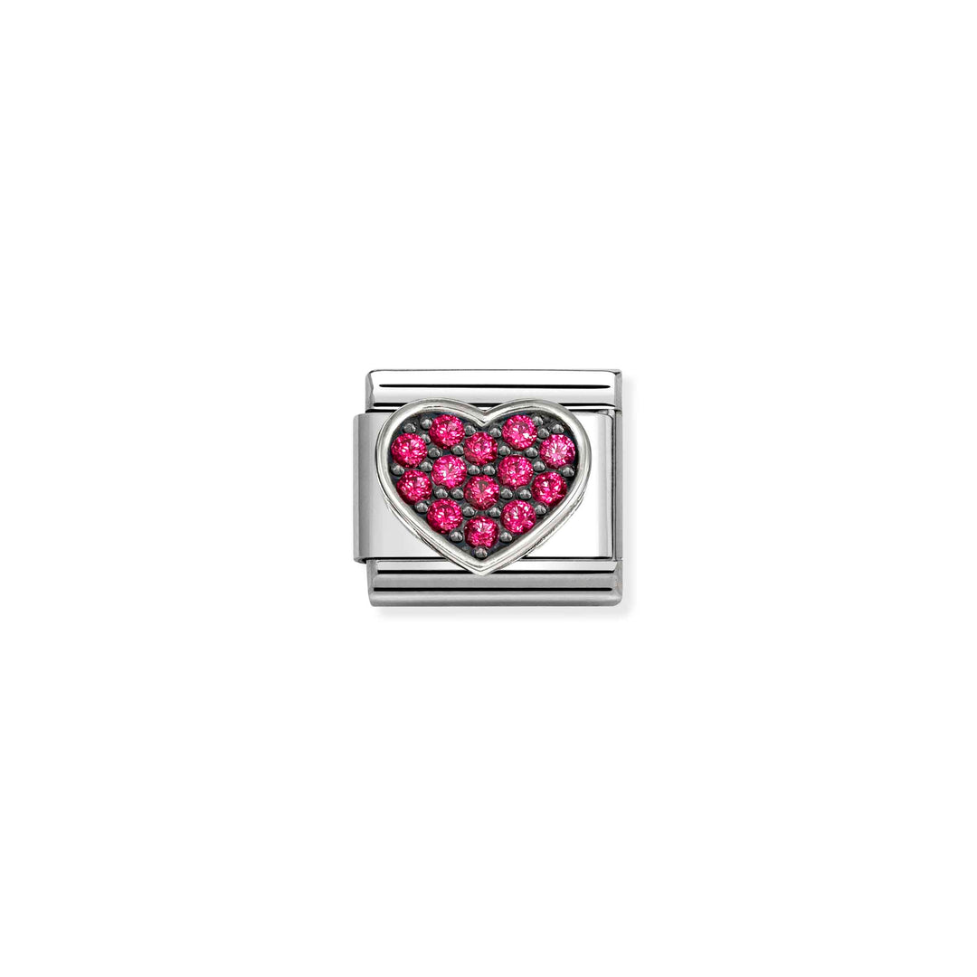 Nomination Classic Silver Symbols Rich Red Heart Charm