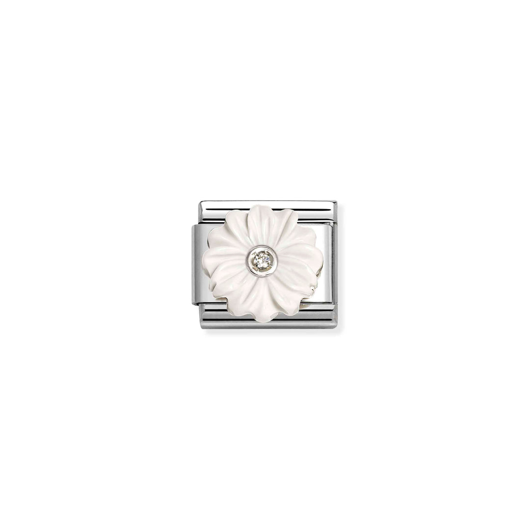 Nomination White Classic Flower Charm