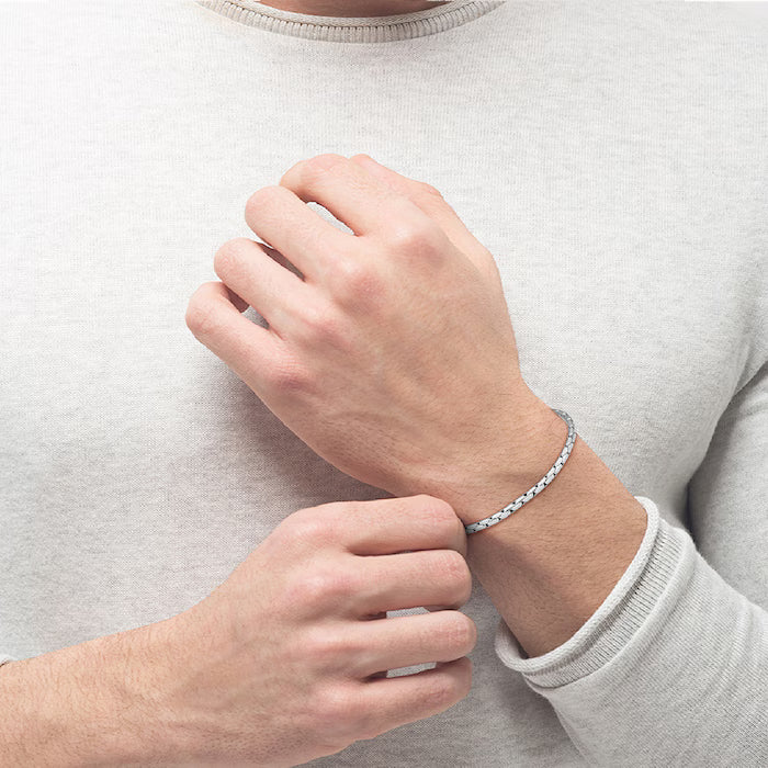 Hugo Boss Silver Evan Mens Bracelet