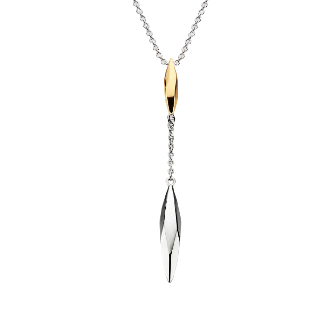 Kit Heath Glint Two-Tone Lariat Necklace 45.7 cm