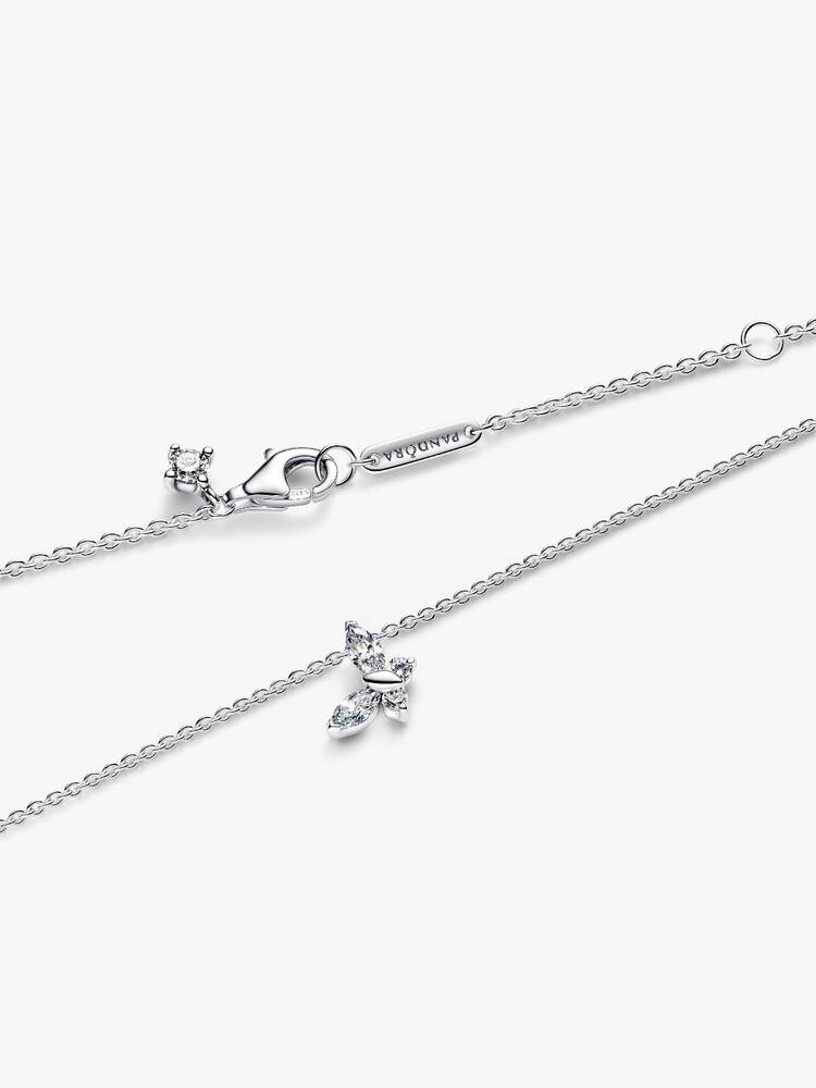 Pandora Silver Butterfly Pendant Necklace