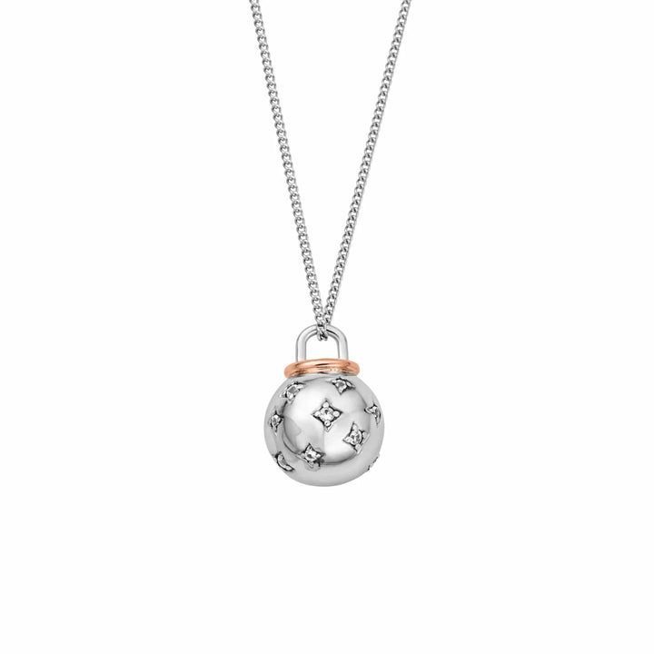 Clogau Free Silver Christmas Bauble Necklace