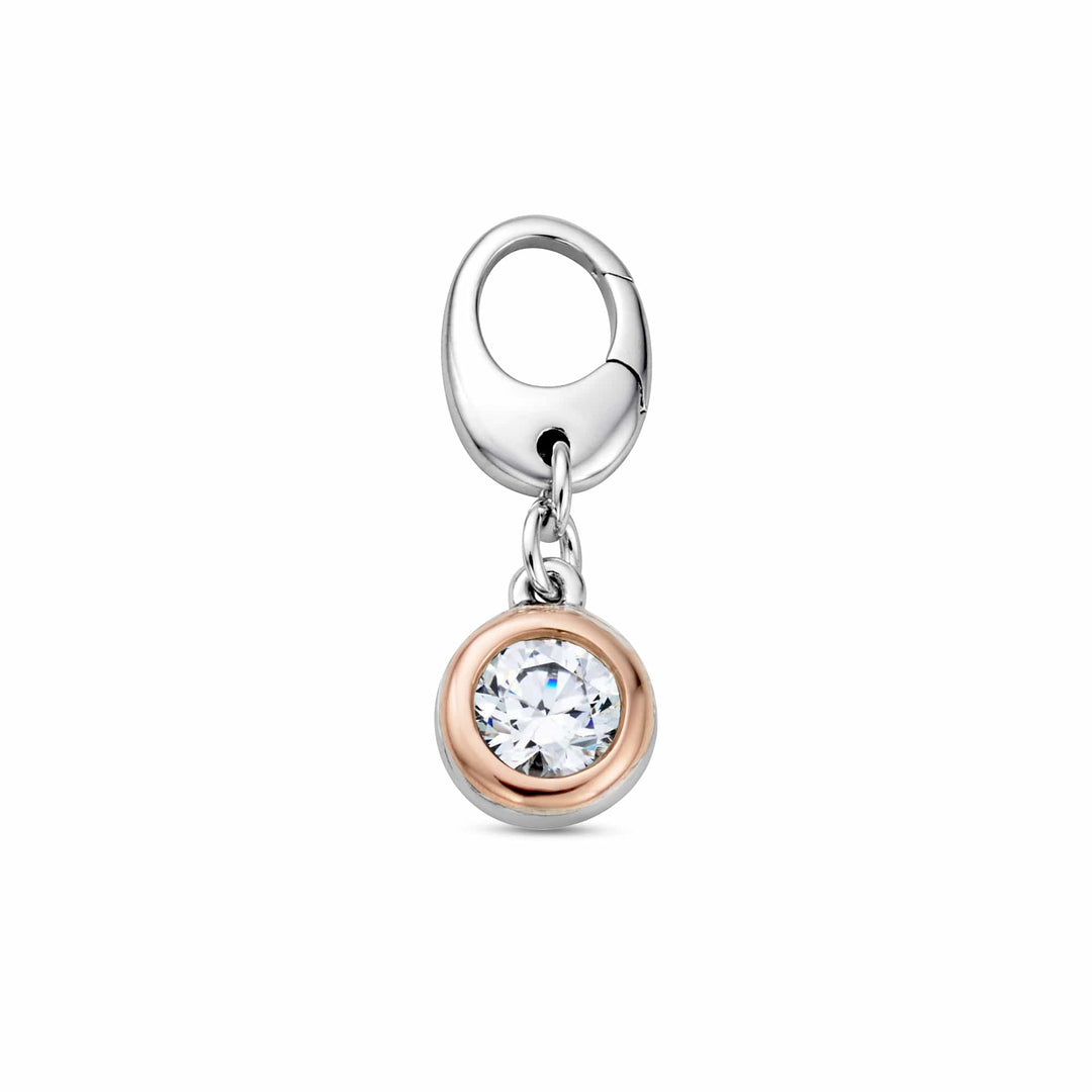 Clogau Insignia Celebration Charm Sterling Silver with Swarovski Zirconia