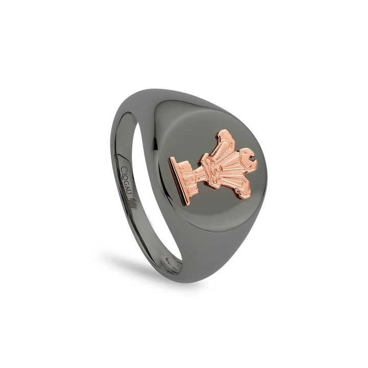 Clogau Silver I Am Wales Signet Ring