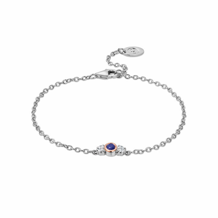 Clogau Diana Sterling Silver Bracelet with Sapphire and Zirconia