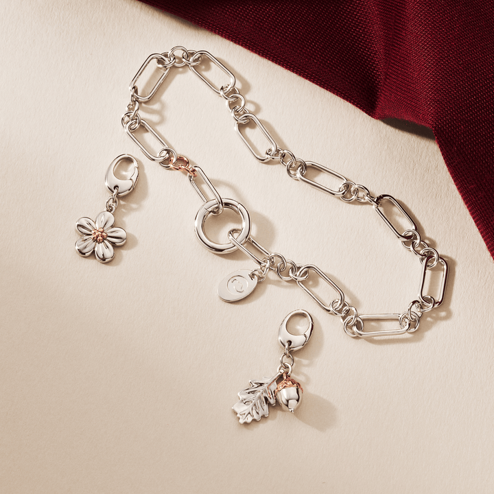 Clogau Insignia Sterling Silver Forget-Me-Not Charm Standard Size