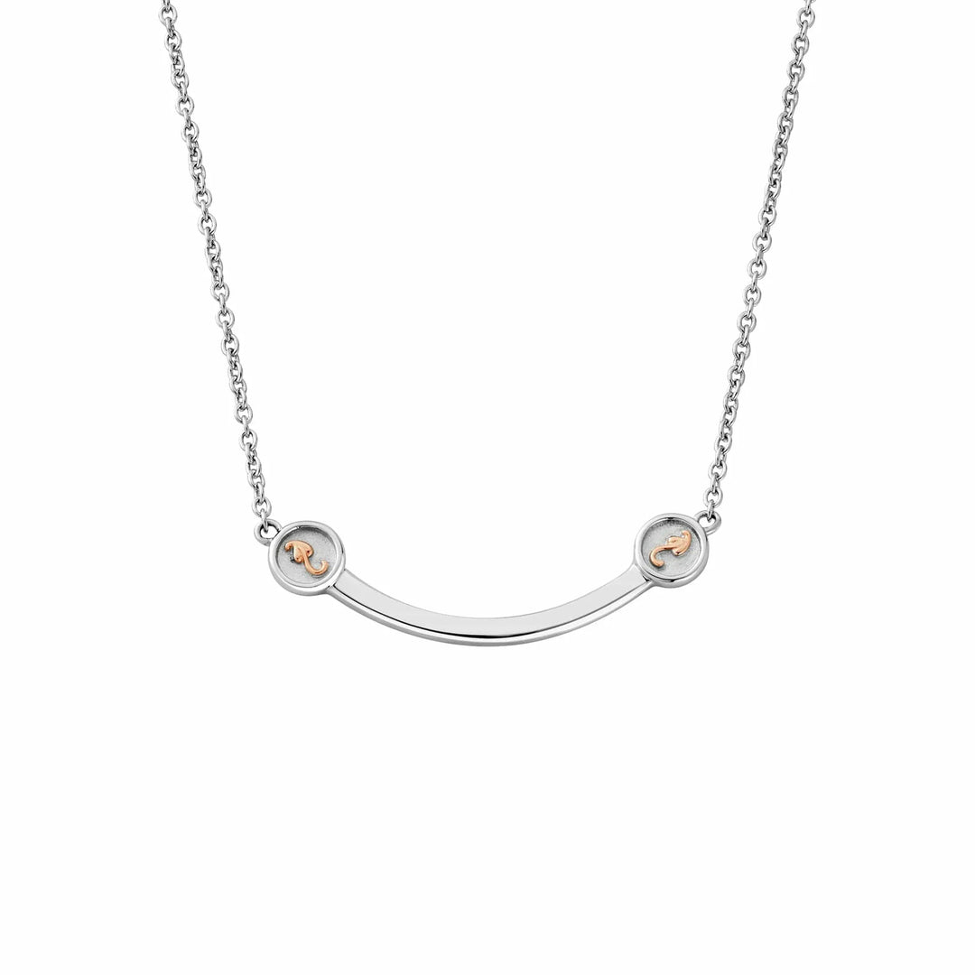 Clogau Silver Tree Of Life Insignia Curve Necklace