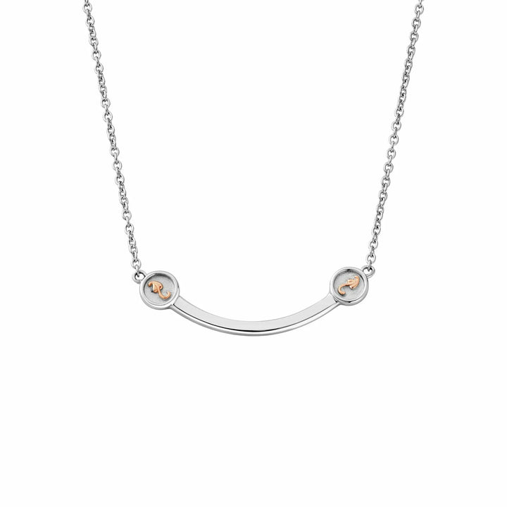 Clogau Silver Tree Of Life Insignia Curve Necklace