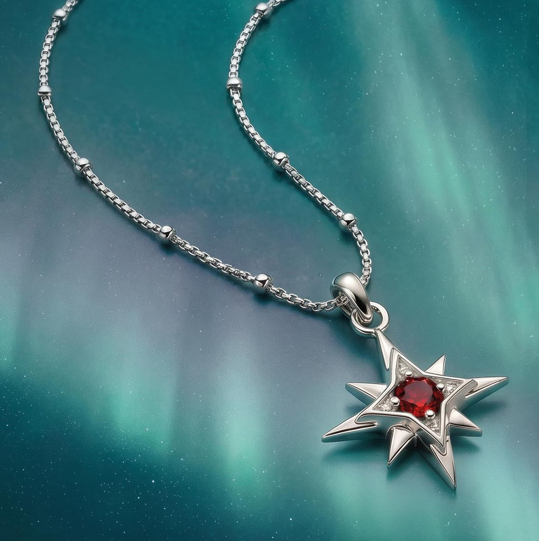 Kit Heath Silver Céleste Aurora Birthstone Necklace