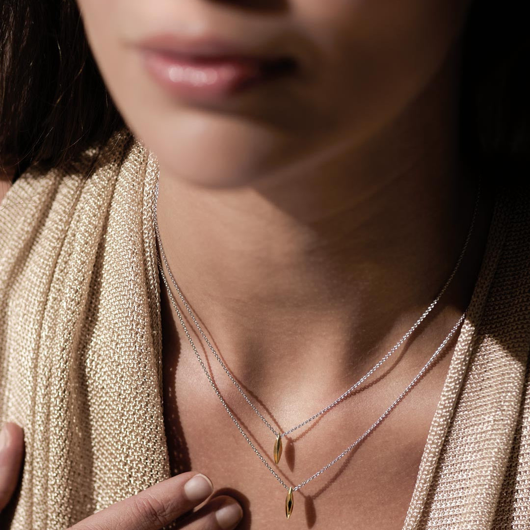 Kit Heath Glint Golden Two-Tone Mini Necklace 45.7 cm