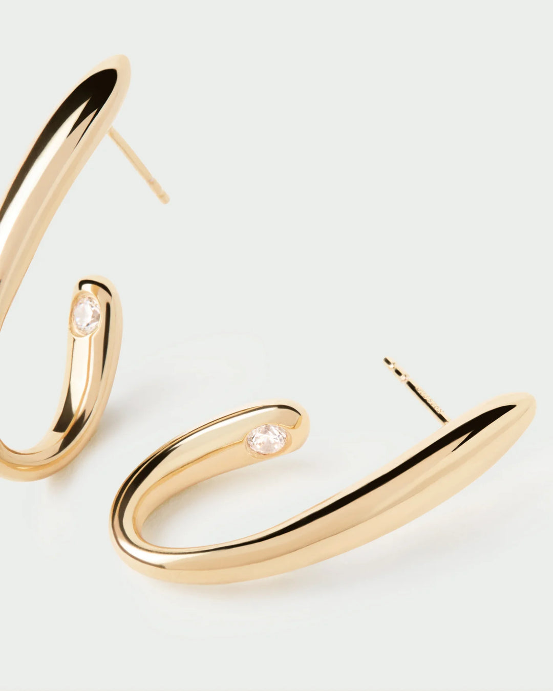PDPAOLA Gold Volta Hoop Earrings