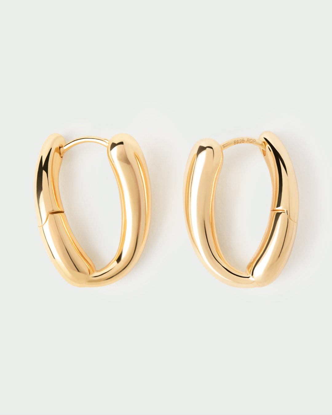 Chic Gold Helix Hoop Earrings: Elegant Small Dainty Everyday Ear Jewellery