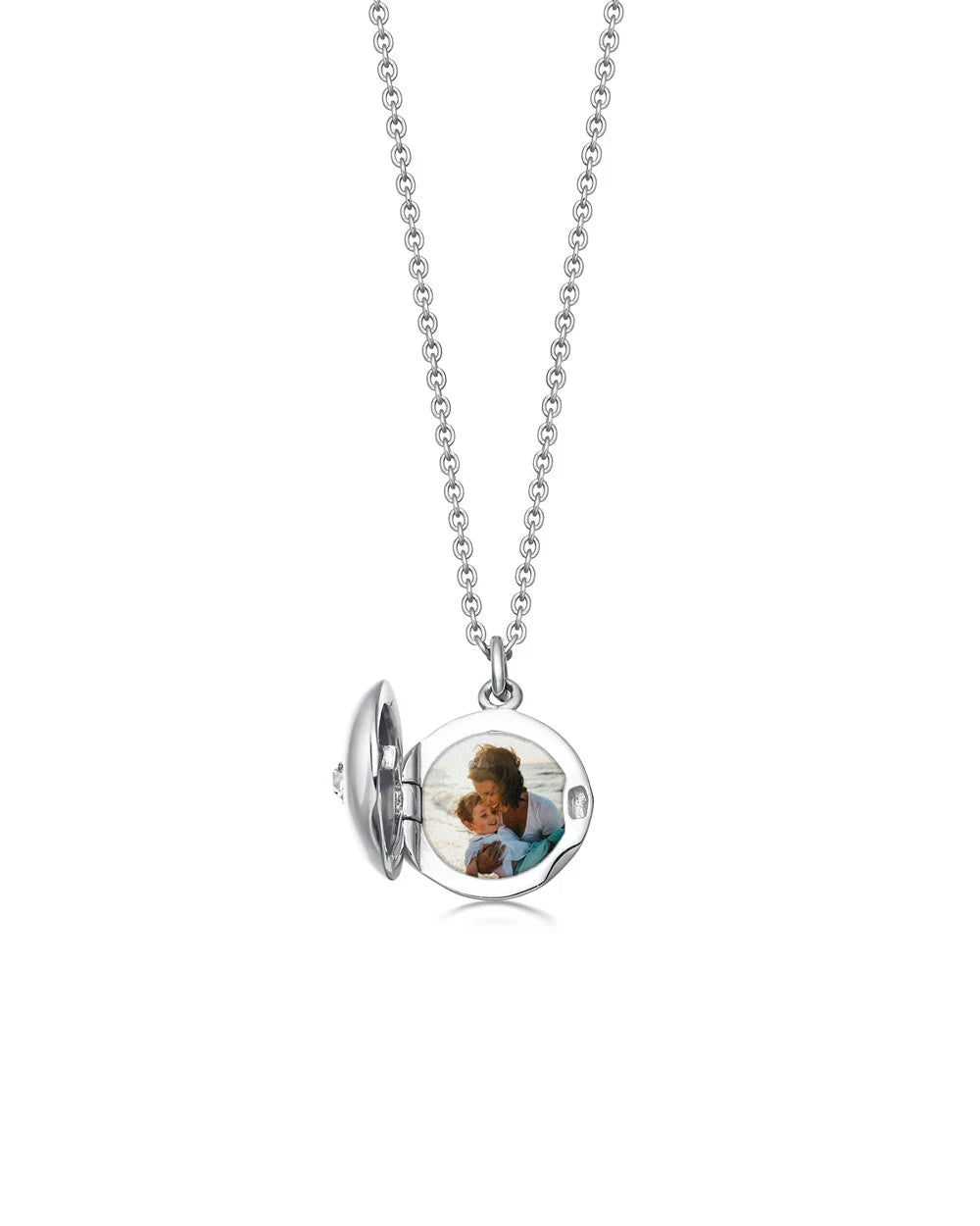 Astley Clarke Mini Star Locket Necklace - Personalized Sterling Silver or Gold Vermeil