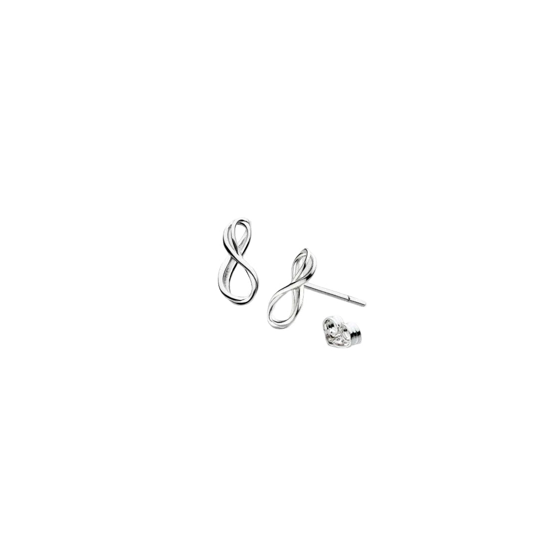 Kit Heath Silver Mini Infinity Stud Earrings