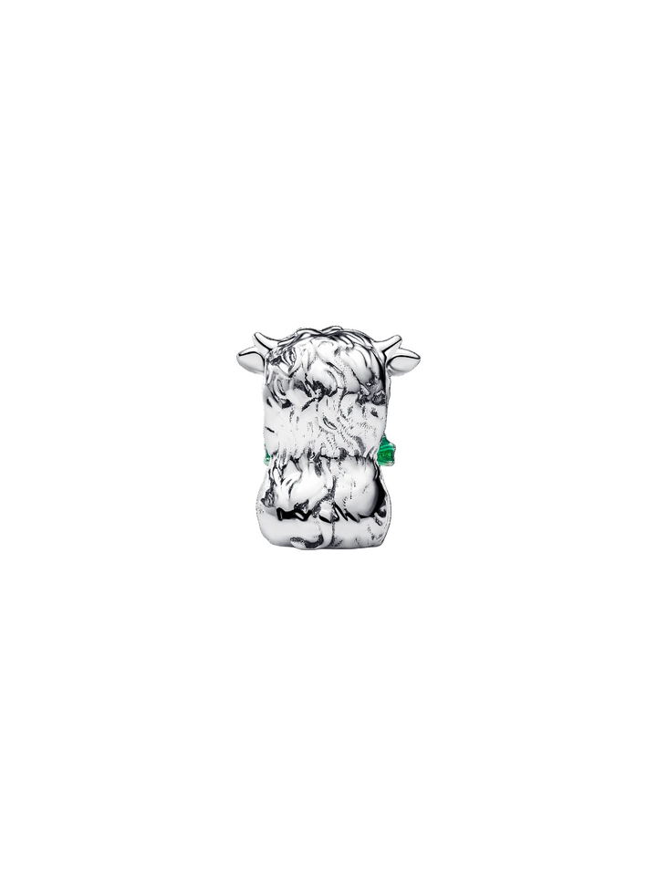 Pandora Highland Cow Charm Sterling Silver 14k Gold-Plated