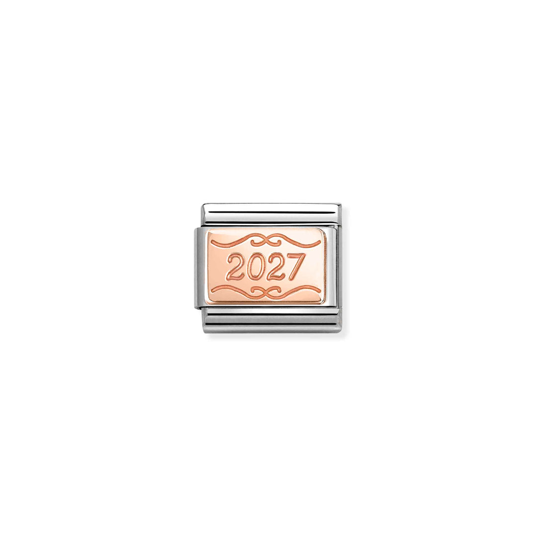 Nomination Classic Rose Gold Custom 2027 Plate Charm