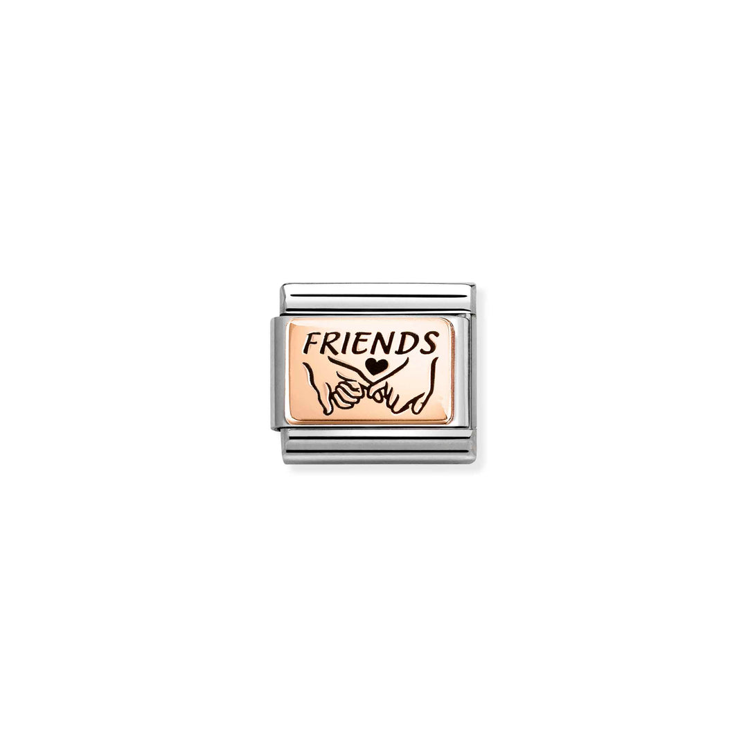 Nomination Classic Rose Gold Friends Hands Charm
