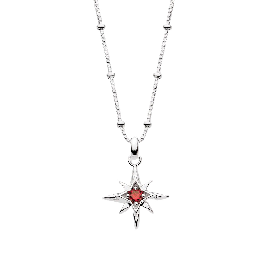 Kit Heath Silver Céleste Aurora Birthstone Necklace
