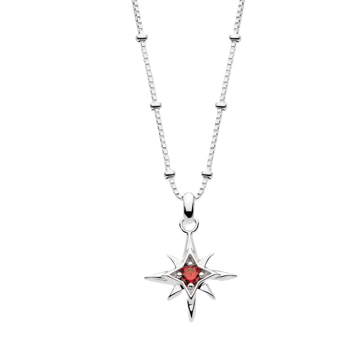 Kit Heath Silver Céleste Aurora Birthstone Necklace