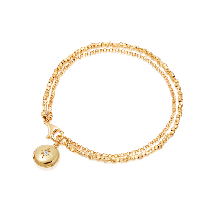 Astley Clarke Star-Set Locket Bracelet