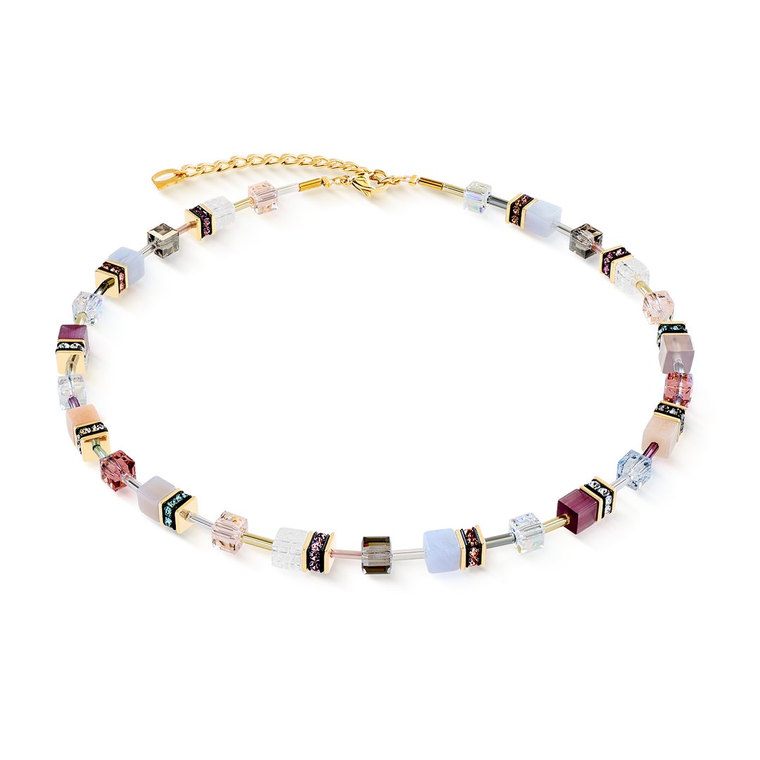 COEUR DE LION GeoCUBE® Iconic Precious Necklace Golden Blush